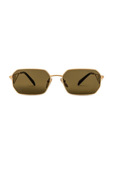 revolve prada sunglasses|Prada Rectangular Sunglasses in Matte Gold .